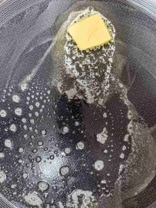 buttered griddle for NYC Diner-Style Home Fries (No Onions) side