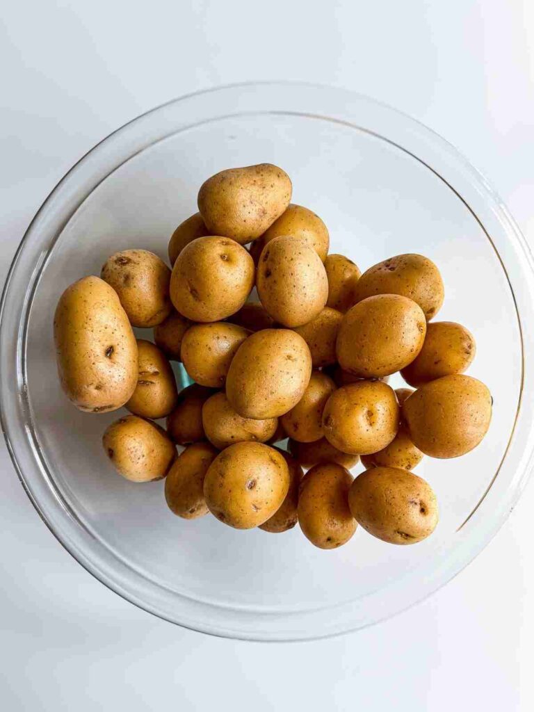 small potatoes in a bow