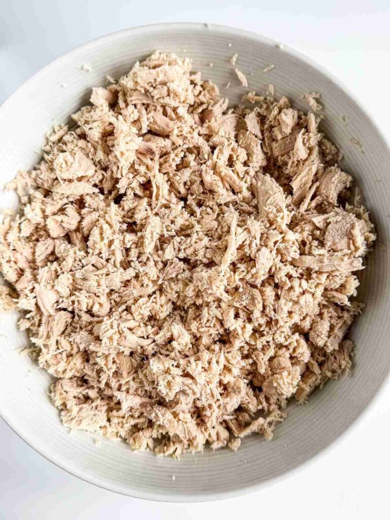 shredded chicken for high protein dill pickle chicken salad