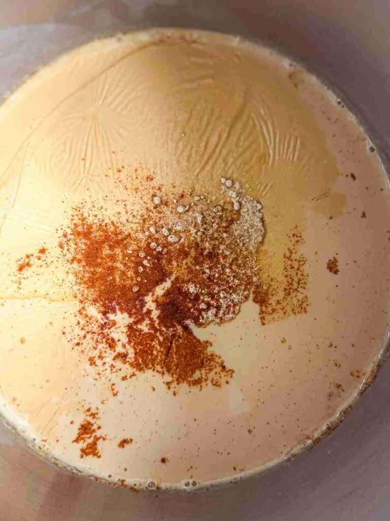 Homemade Nacho Cheese Sauce with spices